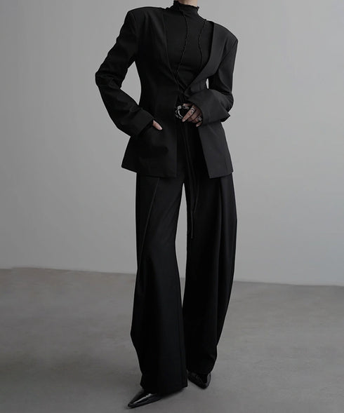 Collarless Jacket